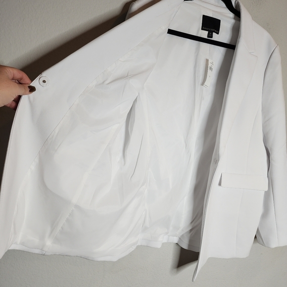 NWT Banana Republic White Single Button Blazer Womens Plus Size 18 - Picture 12 of 15
